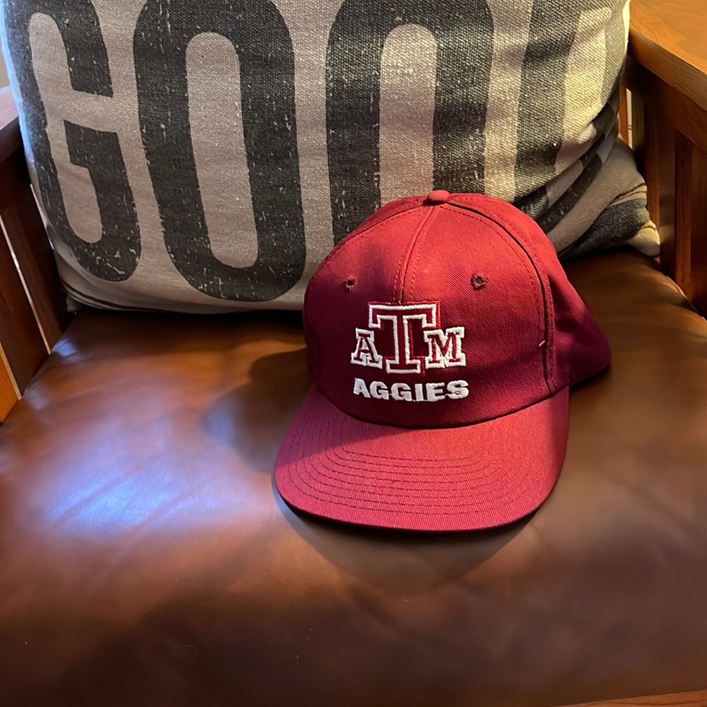 TEXAS A & M University ATM AGGIES / Twins Enterprise Adjustable Flat Brim Hat